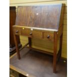 An unusual joined-wood desk with fall-front top Condition reports are provided on request by email