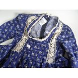 A vintage navy & white floral women's dress by Laura Ashley (size 10) Condition reports are provided