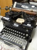 A vintage Royal typewriter Condition reports provided on request by email for this auction otherwise