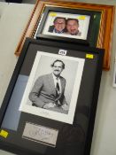 A signed photograph of John Cleese together with a signed photograph of comedians Reeves & Mortimer