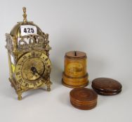 A Smith's Clocks reproduction lantern clock Condition reports provided on request by email for