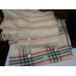 Three vintage blankets Condition reports provided on request by email for this auction otherwise