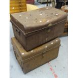 Two tin chests Condition reports provided on request by email for this auction otherwise items
