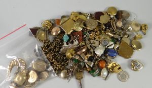 Parcel of assorted lockets & other jewellery including small quantity of gold noted Condition