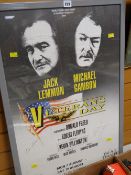 A signed Veteran's Day movie poster by Jack Lemmon & Michael Gambon Condition reports provided on