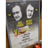 A signed Veteran's Day movie poster by Jack Lemmon & Michael Gambon Condition reports provided on