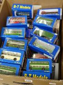 A quantity of boxed diecast vintage bus & commercial vehicles models Condition reports provided on