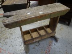 A vintage wooden saw horse Condition reports provided on request by email for this auction otherwise