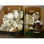 Quantity of Wedgwood 'Quince' tableware and a box of ornamental china and crockery