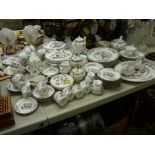 Approximately eighty pieces of Wedgwood 'Kutani Crane' bone china tea, coffee and dinnerware (tureen