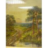 H JAMES oil on canvas - wooded landscape, signed and with label verso 'Preston's Picture Framers