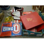 Selection of vintage and other tabletop board games etc