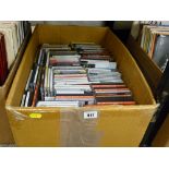 Box of music CDs including classical, compilation rock 'n' roll and individual artists