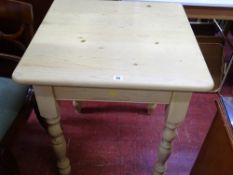 Reproduction lime washed pine Victorian style kitchen table