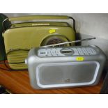 Bush vintage style radio and one other