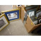 Large parcel of miscellaneous prints including Matt Busby Manchester United, Laurel & Hardy etc