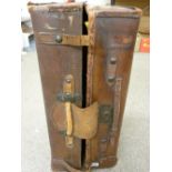 Vintage leather suitcase