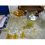 Quantity of vintage drinking and other glassware