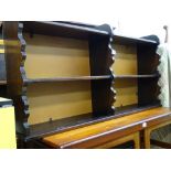 Three shelf open book rack