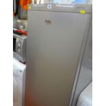 Beko silver finished upright five drawer freezer E/T