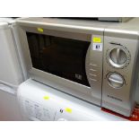 Silver finished Schneider 800w microwave oven E/T