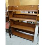 A vintage open bookcase Condition reports provided on request by email for this auction otherwise