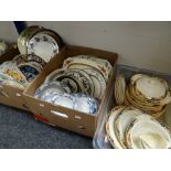 Three boxes of mixed china & pottery including part dinnerware Condition reports provided on request