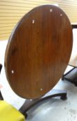 An antique tilt-top mahogany breakfast table Condition reports provided on request by email for this