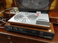 A Bang & Olufsen Beogram 4002 turntable together with a Bang & Olufsen beomaster 4000 amplifier