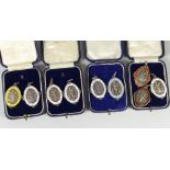 Nine enamelled silver Bedfordshire Eisteddfod medallions (in four Bedforshire Musical Festival