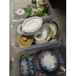 Three crates of various breakfast and dinnerware, J & G Meakin cookware ETC Condition reports