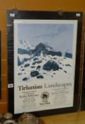 Clip framed SIR KYFFIN WILLIAMS RA exhibition advertising poster Condition reports provided on