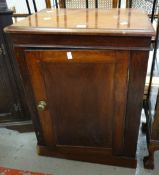 A vintage single-door mahogany pot cupboard Condition reports provided on request by email for