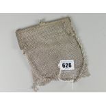 A 1920s white metal ladies mesh purse Condition reports provided on request by email for this