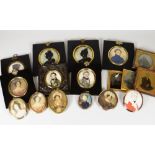 COLLECTION OF PORTRAIT MINIATURES, SILHOUETTES AND DAGUERREOTYPES RELATING TO CAPTAIN GEORGE PEACOCK