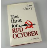 CLANCY, TOM, "THE HUNT FOR RED OCTOBER", RARE 1ST EDITION, Naval Institute Press, Annapolis,