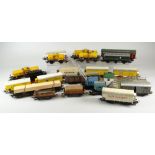 QUANTITY OF MAINLY UNBOXED MARKLIN ROLLING STOCK TO INCLUDE VARIOUS WAGONS, CRANES, LEVEL CROSSING