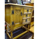Carved front hutch style cupboard