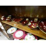 Large parcel of Carltonware 'Rouge Royale' cabinet ware