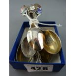 Parcel of various silver souvenir spoons (eight)