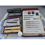 Parcel of various writing pens