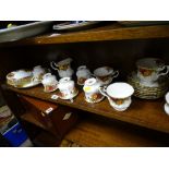 Quantity of Royal Albert 'Old Country Roses' teaware