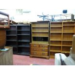 Edwardian mahogany dressing table base having two long and two short drawers with metal handles