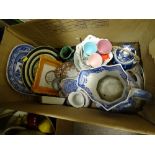 Box of mixed porcelain