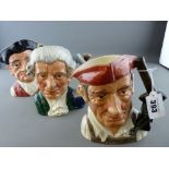 Three Royal Doulton Toby jugs 'Gaoler', 'Apothecary' and 'Blacksmith'