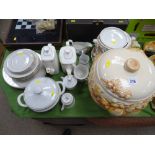 Quantity of Royal Doulton 'Platinum Concorde' china, Booths 'Flora Dora' dinnerware etc