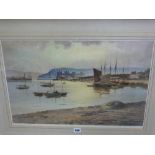 WARREN WILLIAMS ARCA limited edition (201/850) stamped print - shoreline scene with Conwy Castle
