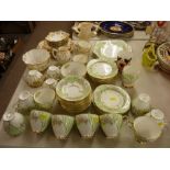Parcel of Royal Standard bone china teaware, Belleek vase, Wileman & Co beaker and other Staffs