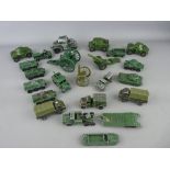 Collection of military diecast vehicles by Dinky, Husky, Lesney and Lonestar etc