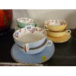 Harlequin cabinet soup bowl and plate set
